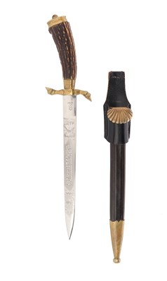 Lot 117 - GERMAN THIRD REICH TROPHY DAGGER (HIRSHFÄNGER)